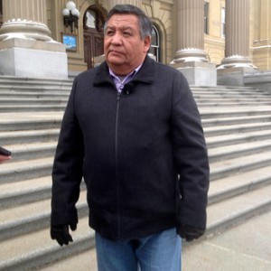 Mikisew Chief Chief Steve Courotrielle is now Grand Chief of Treaty 8 (Alberta)    Photo and article by John Copley  