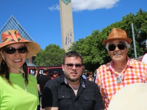 Singers from Haida Gwaii perform at the conclusion of Haida Gwaii Totem Tour  to Edmonton