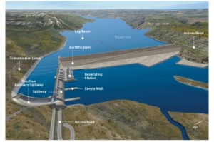 Site C design rendering