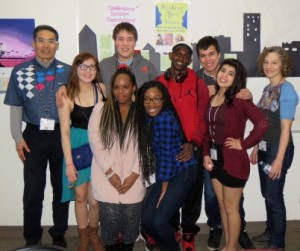  (Front Row) Dr. Yoshitaka Iwasaki, Ashtin Waskahat, Tania Ymbi,  Maegan Robinson Anagor,  Riverflowing Waskahat, and Marvis Street (Back Row) Tristen Courtoreille, unnamed student, and Stephen Disbrowe. 