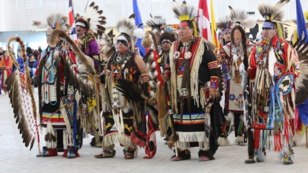 The Grand Entry at the 2015 Ben Calf Robe Powwow was a magnificent display of culture and artistry. Article and Photos by Terry Lusty 