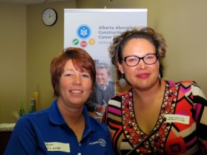 AACCC Manager Ruby Littlechild and Vawn Jeddry, VP of Health, Safety and Environment at JP DriverProjects talk about the exciting opportunities for Aboriginal workers. Article and photos by John Copley