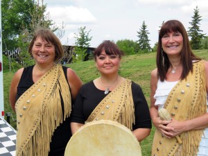 Well known singing trio, Asani, joined NAD celebrations in St Albert on July 21.