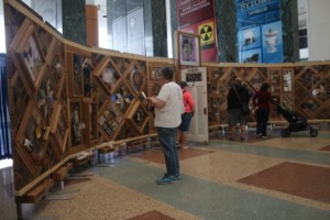 The Witness Blanket stands as a national monument to recognize the atrocities of the Indian Residential School Era, and also to honour the children and symbolize ongoing reconciliation.  Photo by Terry Lusty 