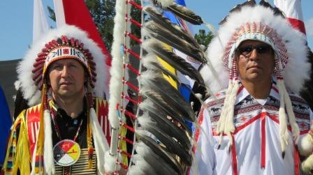 ANSFN Chief Tony Alexis and AFN Regional Chief Craig Makinaw participated in the Grand Entry and later addressed the crowd.