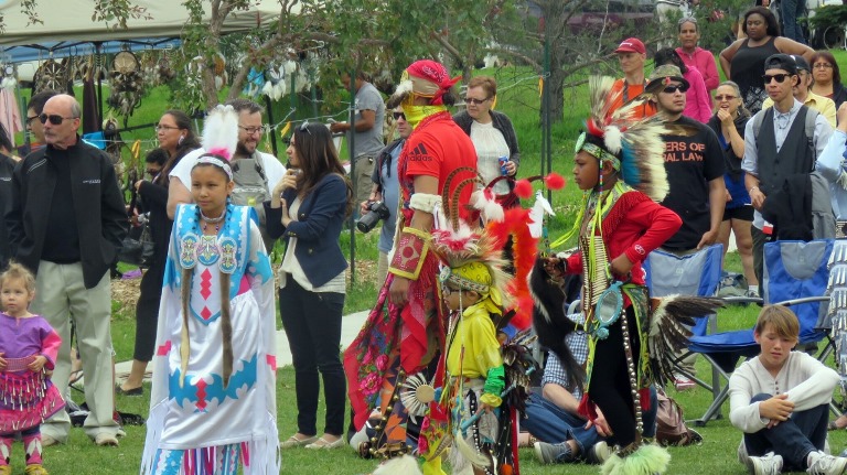 Youth played a big part during NAD 2016 celebration at Borden Park as they led the Grand Entry and provided many highlights during the dancing demonstrations.