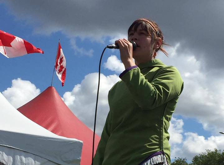 Inuit throat singer Malaya Bishop also performed beautifully during the 2016 Heritage Festival in Edmonton. 