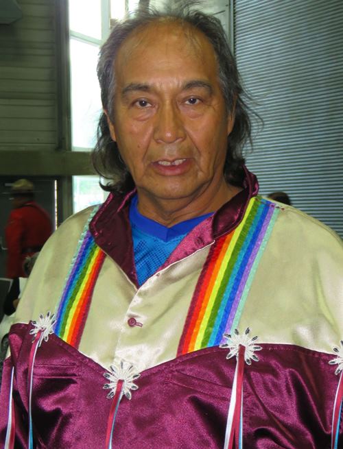 Elder Percy Potts was instrumental in the success of the 10-day K-Days PowWow. He and Elder Francis Alexis worked with Northlands staff to ensure that all powwow protocols were met. Photos by John Copley 