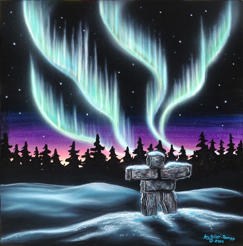 Sky Dance Inukshuk by Amy Keller-Rempp