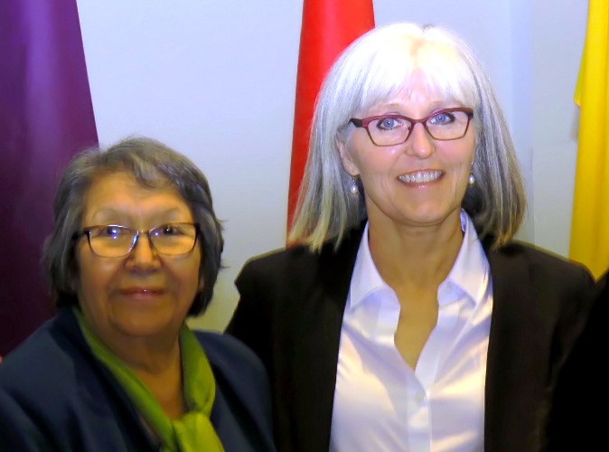 Irene Morin from Enoch First Nation and UAlberta Deputy Provost Dr. Wendy Rodgers.