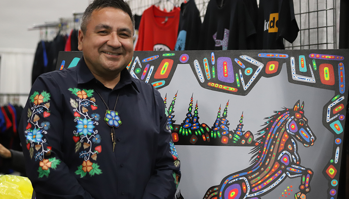 Artist John Rombough returns to his roots and makes his presence felt
